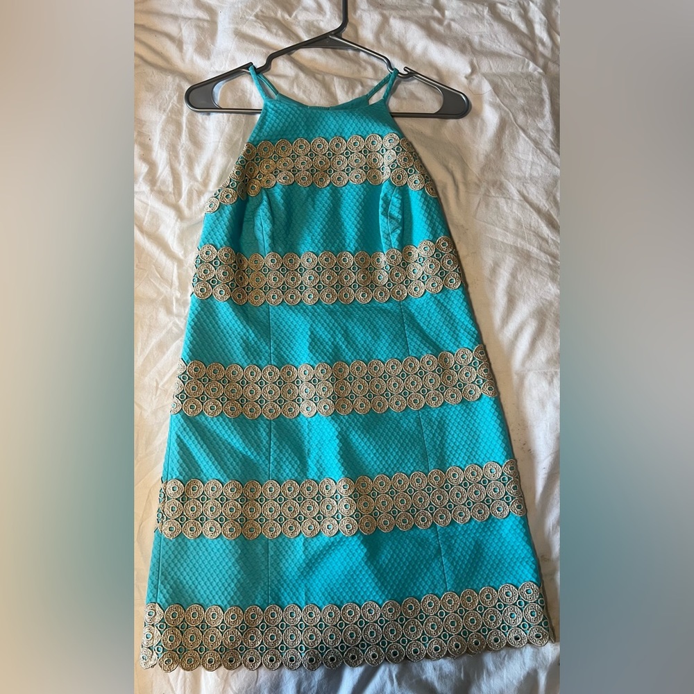 Lilly Pulitzer - Blue and Gold dress